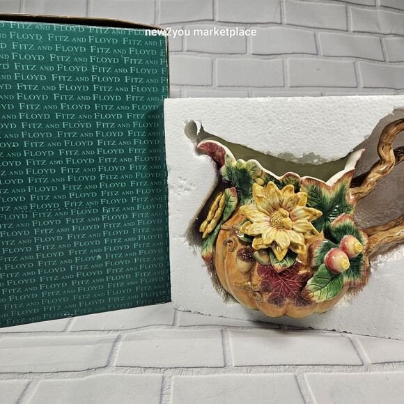 "NEW" Open Box Fitz & Floyd Classics Autumn Splendor pitcher "NICE" - Picture 1 of 8